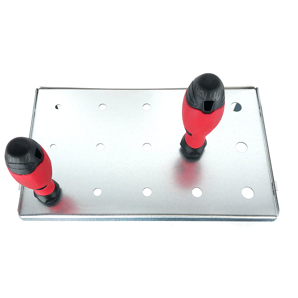 Screwdriver Rack | Galvanised Steel, 15 Holes, Wall Mountable