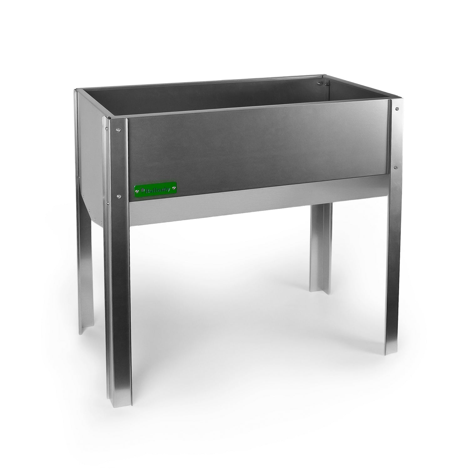 Bellamy Galvanised Steel Trough Standing Planter with Legs (2 Sizes Available) - Indoor Outdoors