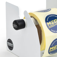 MegaMaxx Surface Mount or Wall Mount Label & Sticker Roll Dispenser - Indoor Outdoors