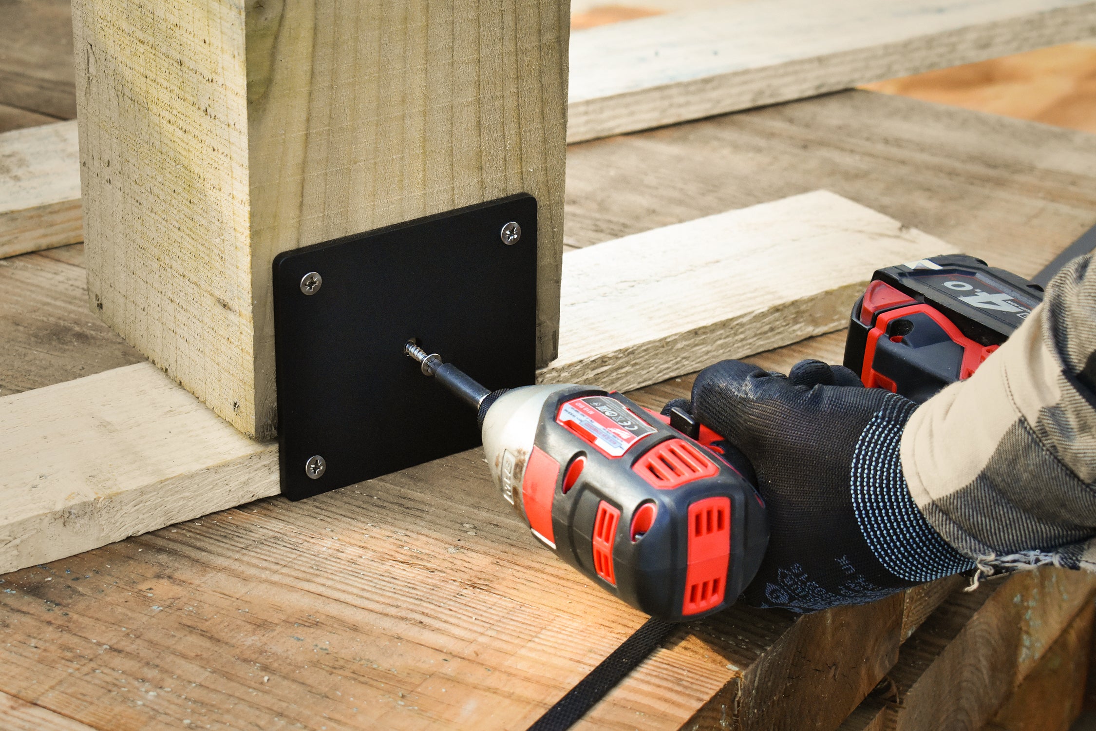 SleeperFit Ultra-Strong Multi-Purpose Joining Plate Flat Bracket - Indoor Outdoors