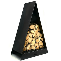 Volcann™ 1 Meter Tall Triangle Log Store | Indoor Outdoors