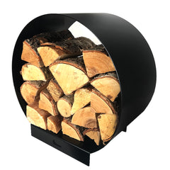 Volcann™ Circular Steel Log Basket | Indoor Outdoors