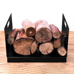 Volcann™ Low Sided Firewood Log Basket - (40cm) | Indoor Outdoors