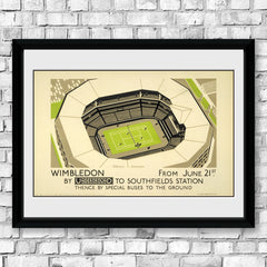 Sports Icons Wimbledon Framed Collectors Print - Indoor Outdoors