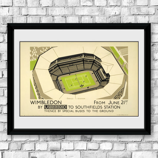 Sports Icons Wimbledon Framed Collectors Print