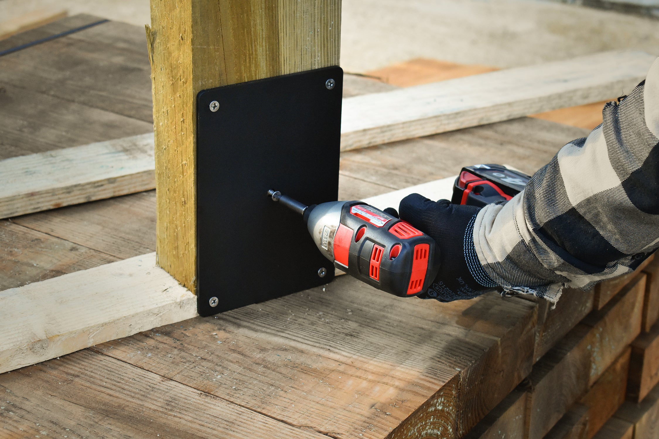 SleeperFit Ultra-Strong Multi-Purpose Joining Plate Flat Bracket - Indoor Outdoors