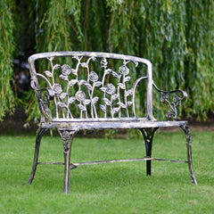 Fergus McArthur Bronze Effect Rose Garden Bench