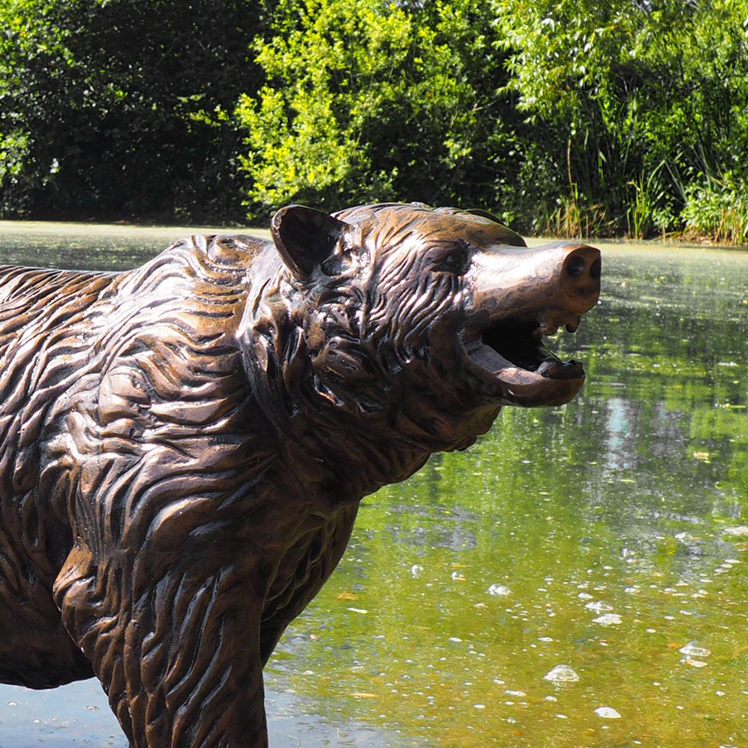 Fergus McArthur Bear Cub Bronze Effect Sculpture - Indoor Outdoors