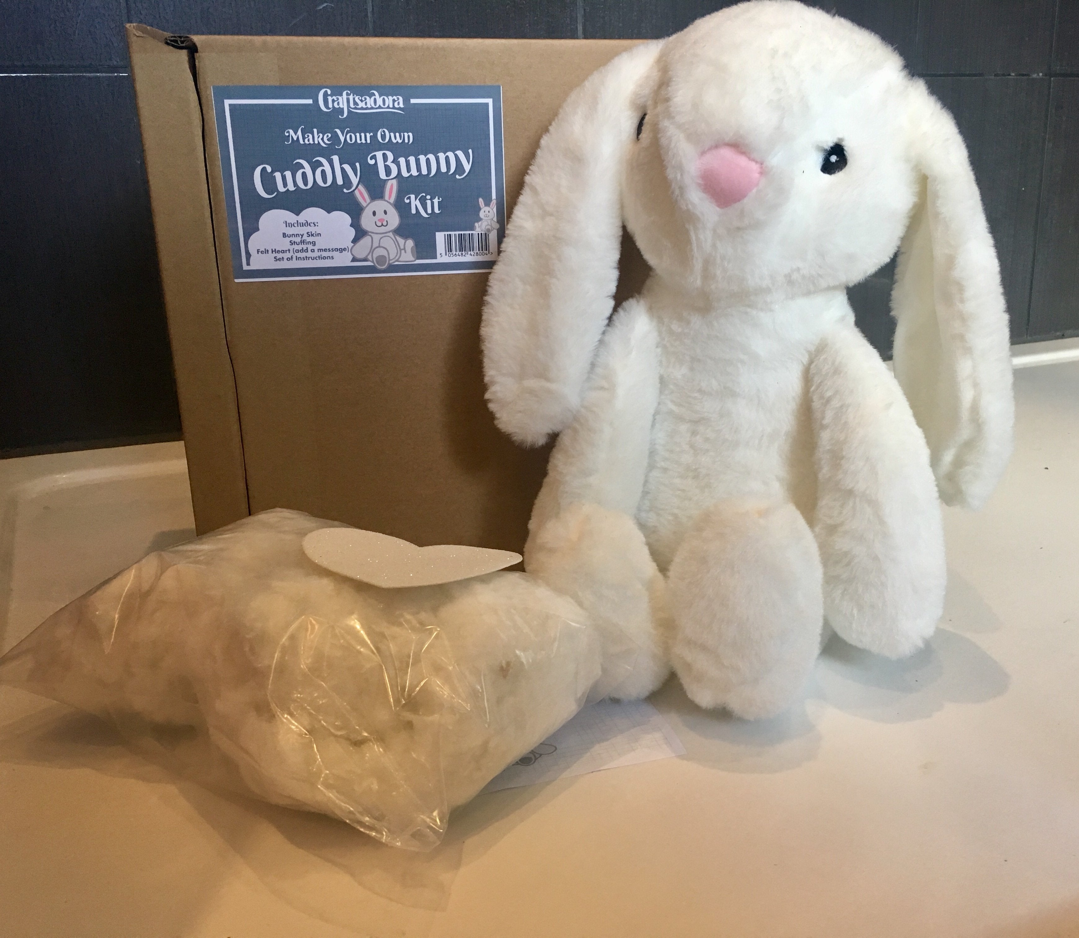 Craftsadora Make Your Own Cuddly Bunny Kit | Indoor Outdoors