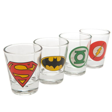 DC Comics Logo Shot Glasses (Pack of 4)