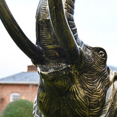 Fergus McArthur Large Elephant Bronze Effect Water Feature - Indoor Outdoors