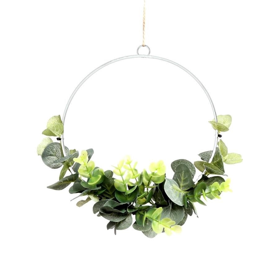 Entwined Eucalyptus Leaves Wreath - Indoor Outdoors