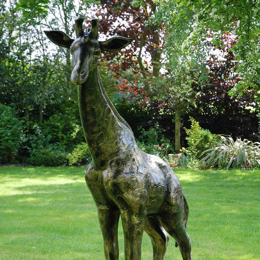Bronze Effect Giraffe Statue