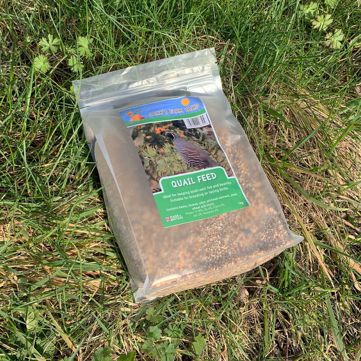 Jake's Farm Yard Quail Feed (1kg Bag) | Indoor Outdoors