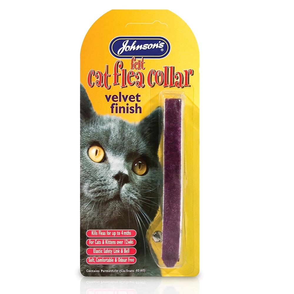 Johnson's Felt Cat Flea Collar - Indoor Outdoors