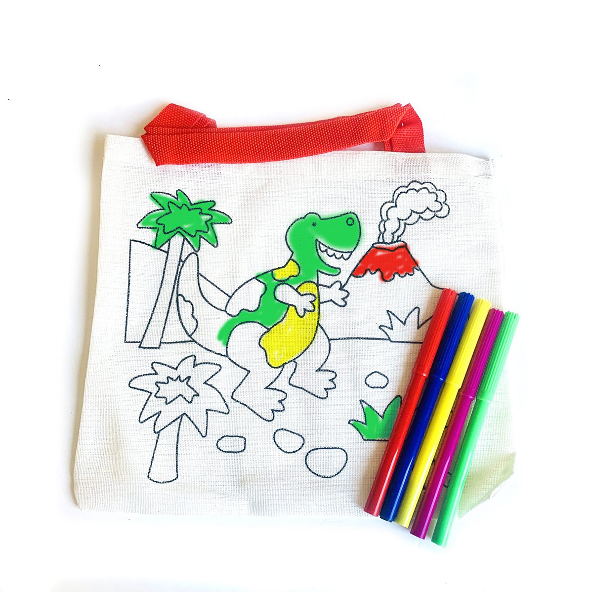 Kids Colouring Canvas Bags (2 Designs Available) | Indoor Outdoors