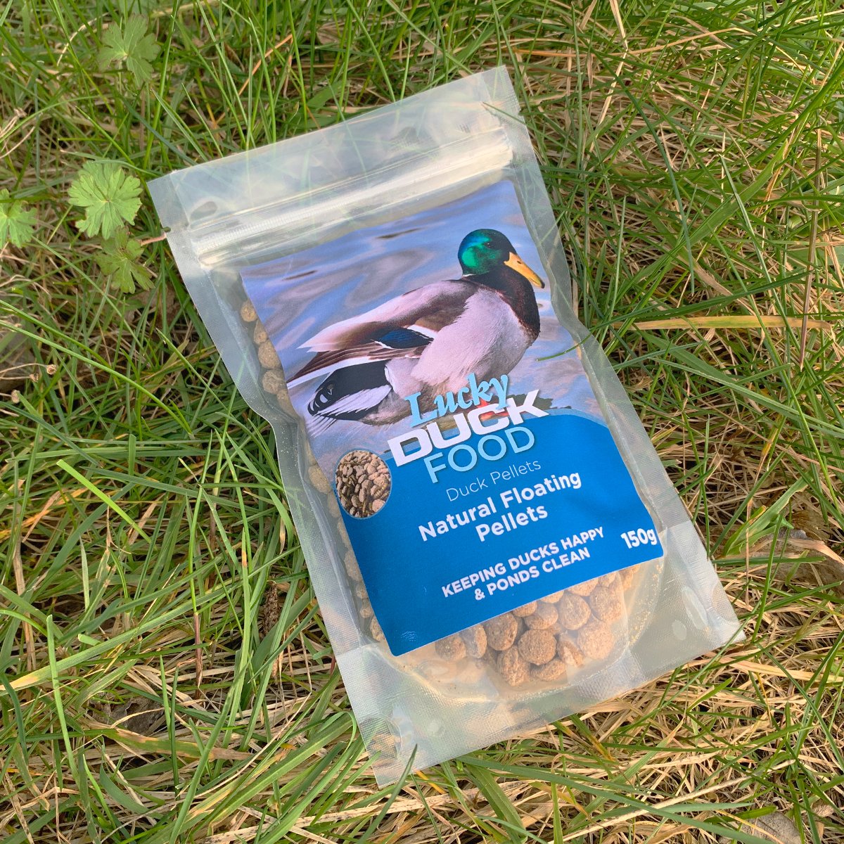 Lucky Duck Food Floating Pellets (150g Bag) | Indoor Outdoors