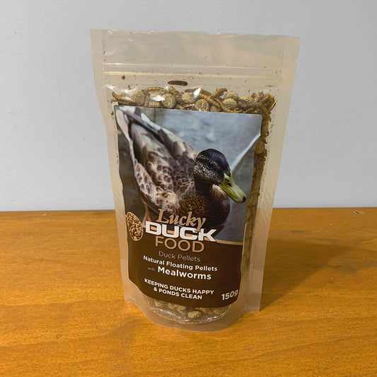Lucky Duck Food Floating Pellets With Mealworms | Indoor Outdoors