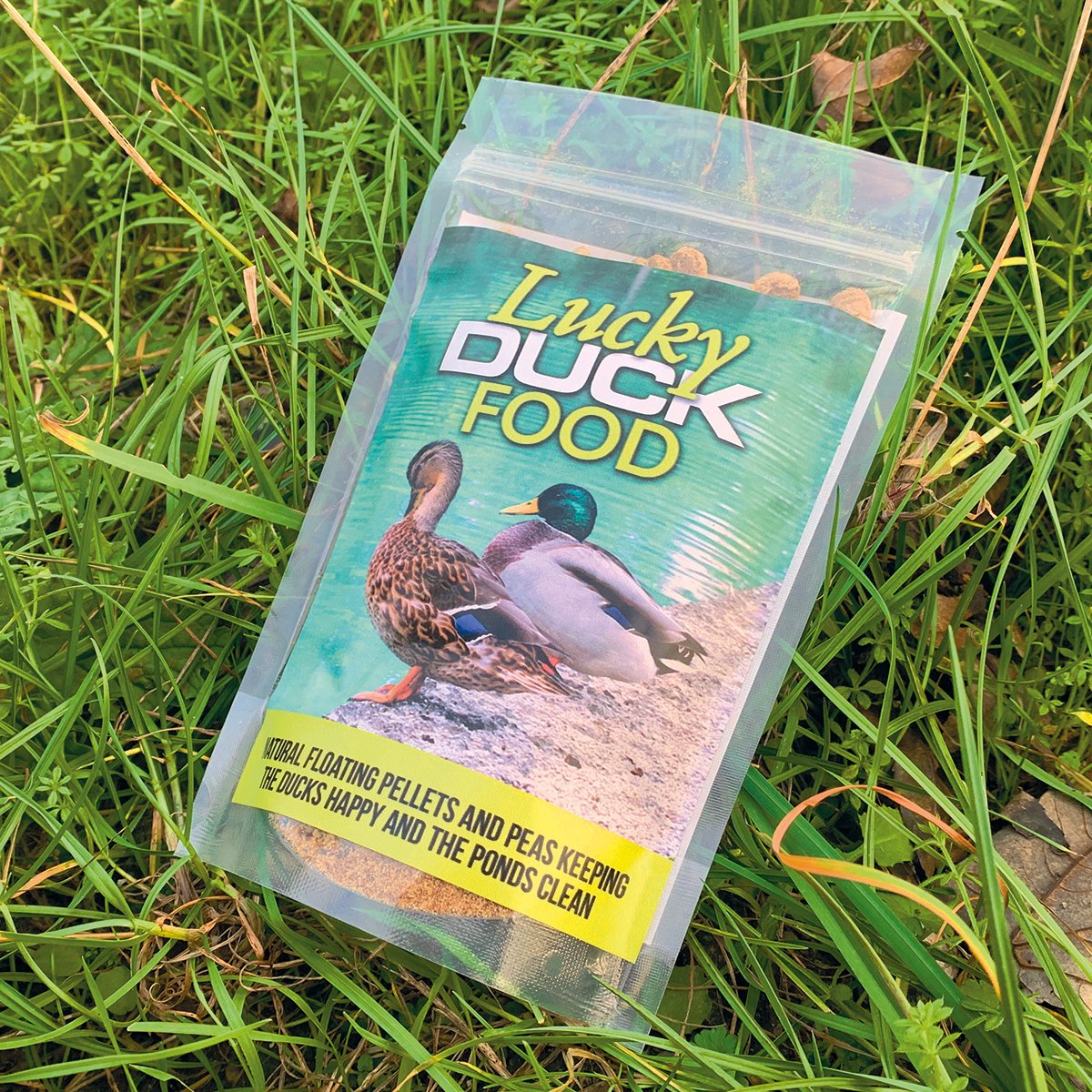 Lucky Duck Food Floating Pellets With Peas (150g Bag) | Indoor Outdoor