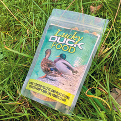Lucky Duck Food Floating Pellets With Peas (150g Bag) - Indoor Outdoor