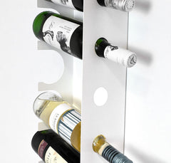 Open Sided Wall Mount Wine Rack (6 Bottle) | Indoor Outdoors