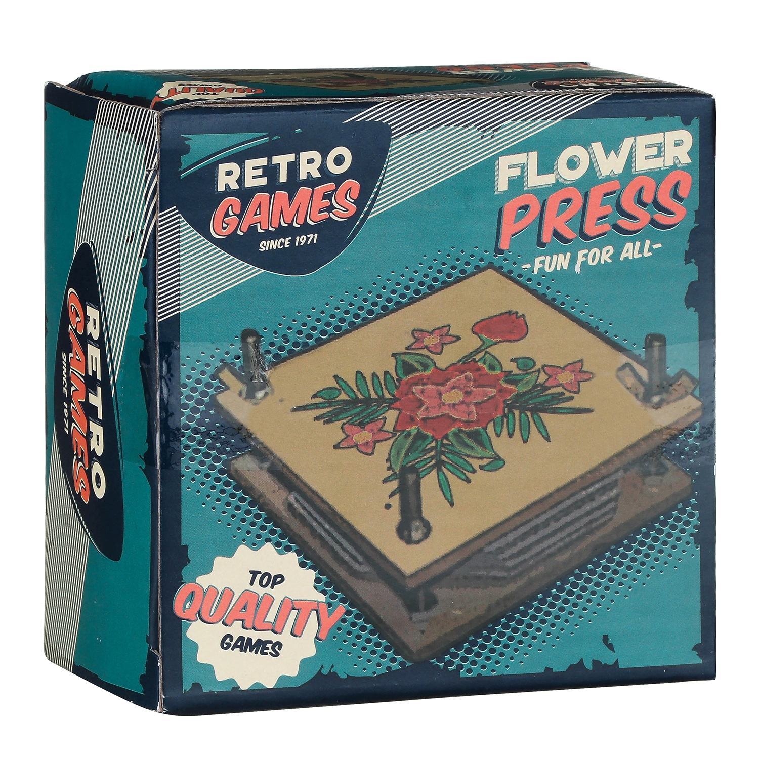 Retro Games Wooden Flower Press - Indoor Outdoors