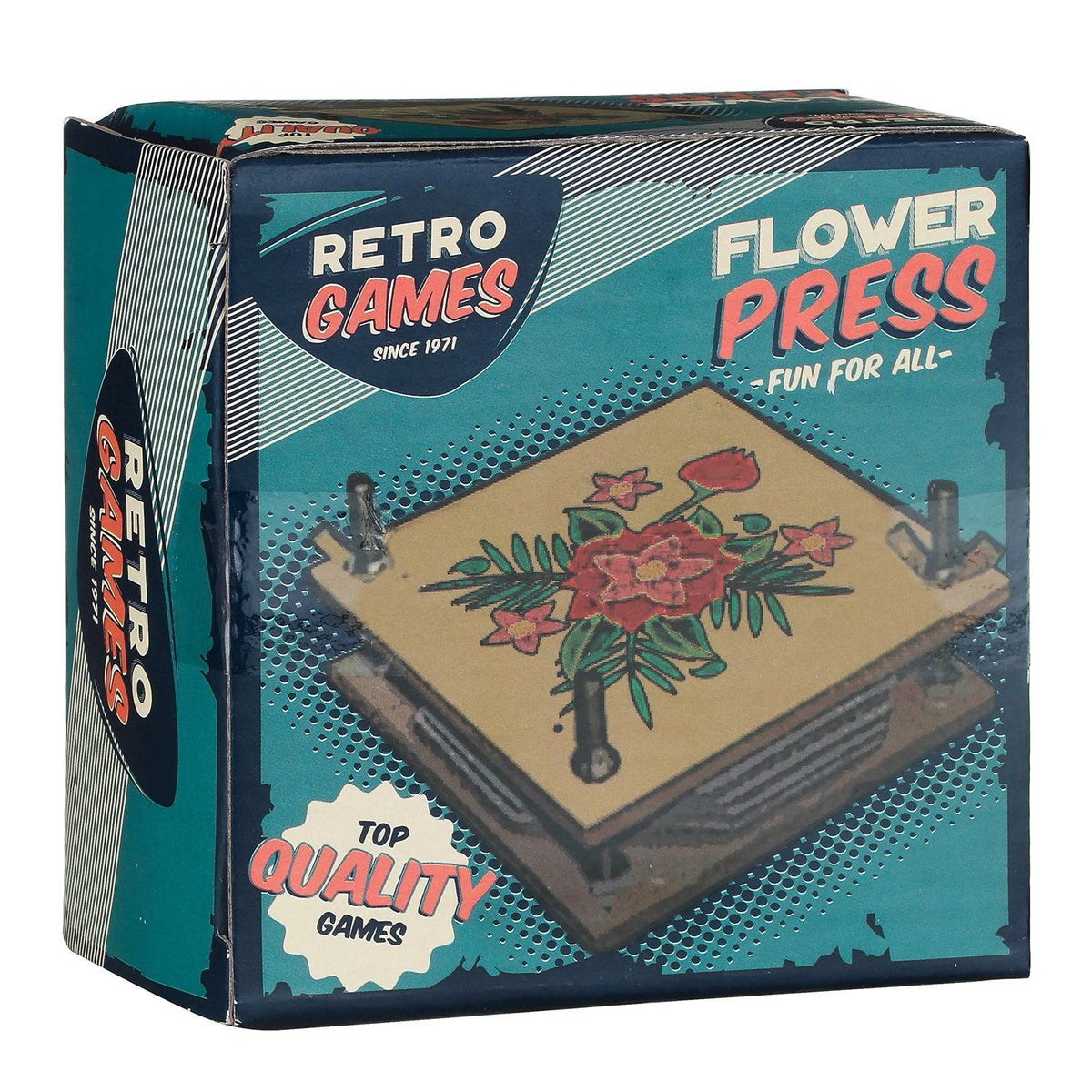 Retro Games Wooden Flower Press - Indoor Outdoors