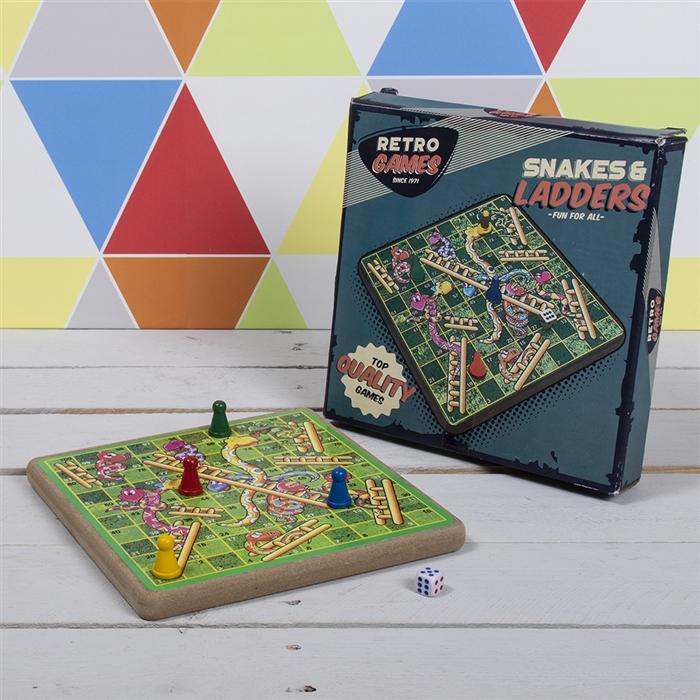 Retro Snakes & Ladders Board Game | Indoor Outdoors