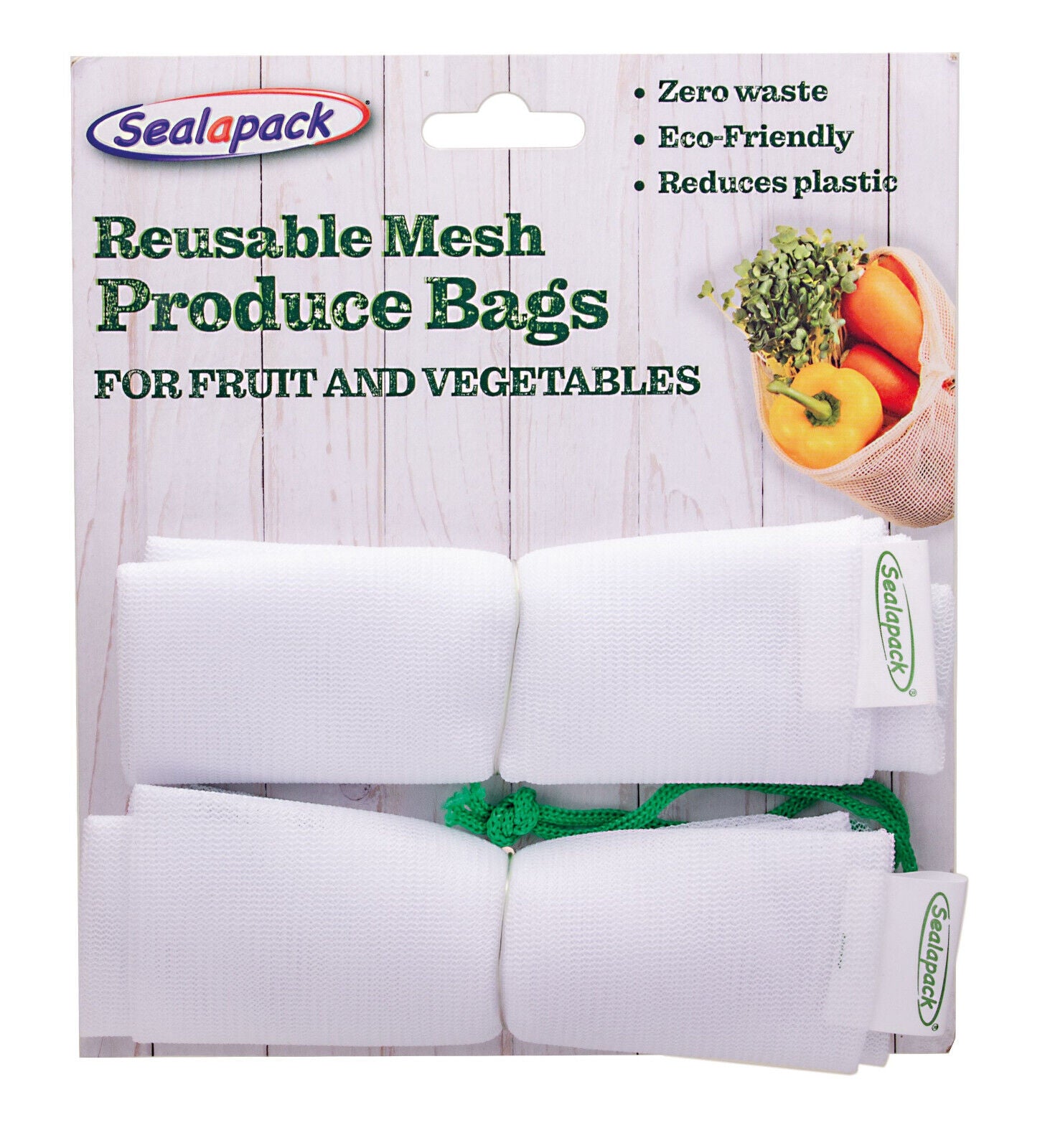 Cotton Mesh Produce Bags | Reusable Net Bags for Produce and Vegetables
