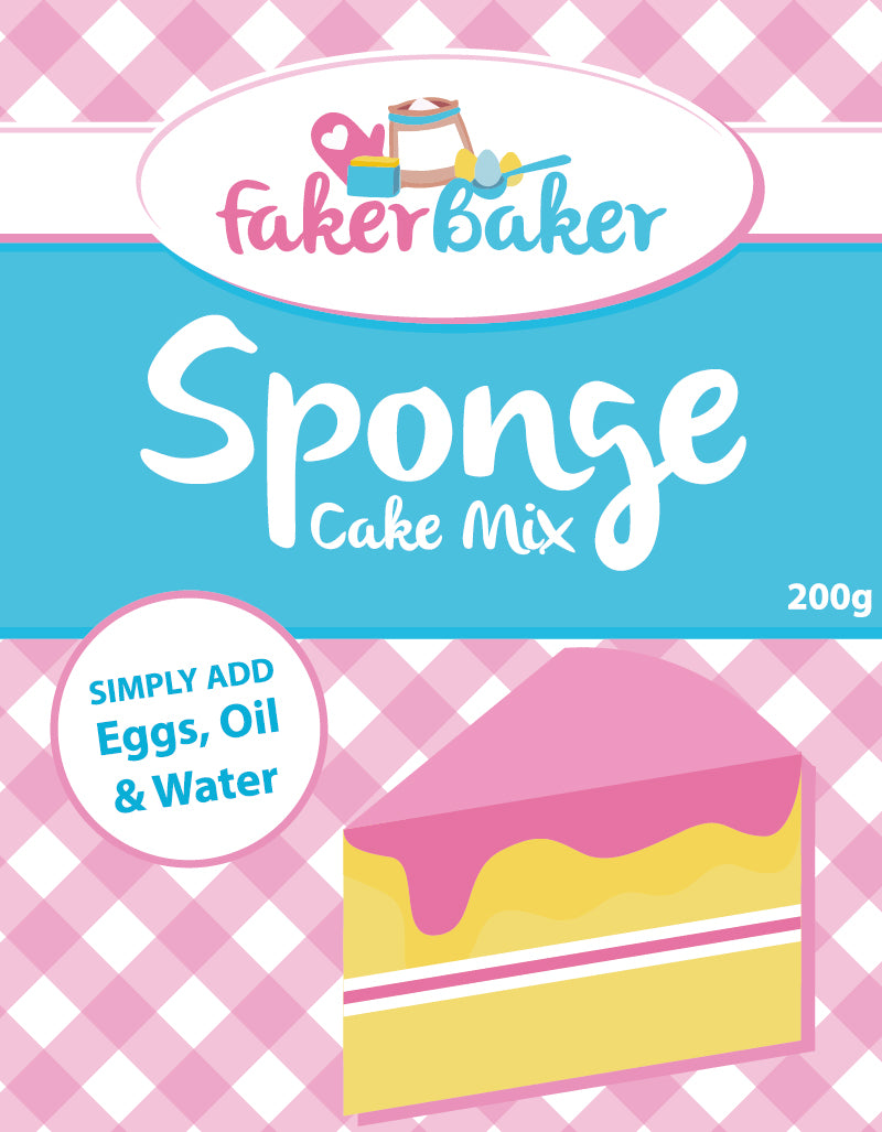 Faker Baker Sponge Cake Mix (200g) - Indoor Outdoors