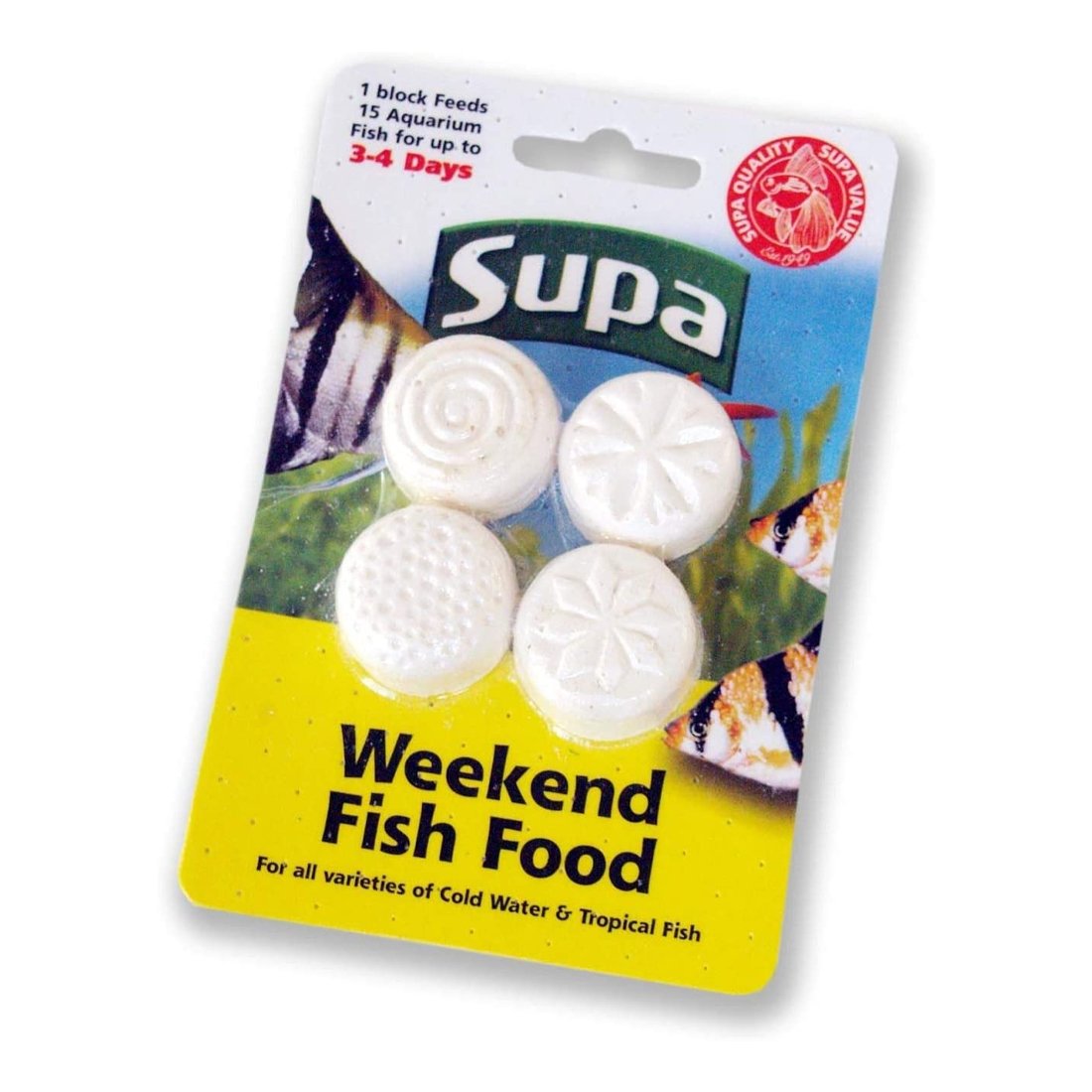 Supa Weekend Fish Food (4 Blocks) - Indoor Outdoors