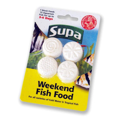 Supa Weekend Fish Food (4 Blocks) - Indoor Outdoors